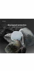 Elago Silikonové pouzdro Elago AirPods 4 Hang - pouzdro s karabinou pro AirPods 4 pudrově růžové - Záruka bezpečnosti. Jednoduché splátky. Doprava zdarma od 170 PLN.
