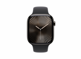 Apple Watch S10 Cell/46mm/Slate Grey/Sport Band/Black/-S/M