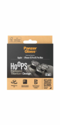 PanzerGlass Hoops - Chránic na objektiv pro mobilní telefon - sklo - barva rámu cerná - pro Apple iPhone 15 Pro, 15 Pro Max