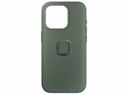 Peak Design Mobile Everyday Case Fabric iPhone 15 Pro v2 – šedo-zelené