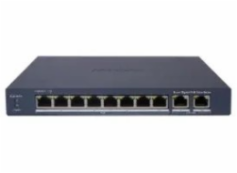 Hikvision DS-3E1510P-EI/M, 8 portový Gigabitový, Smart PoE switch
