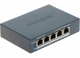 Hikvision DS-3E1505P-EI/M, 4 portový gigabitový, Smart PoE switch