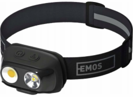 EMOS COB LED nabíjecí čelovka P3542, 500 lm, 130 m, Li-pol 1200 mAh