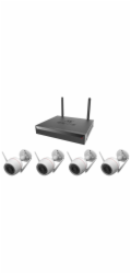 Kamerový set Ezviz H3C 2K+ Wi-Fi KIT IP venkovní, bullet, 4Mpix, 1x NVR CS-X5S-R100-8W/ 4x IP kam. H3C 2K+, HDMI/ VGA/ W