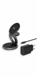 LMP Twist 3-in-1 Wireless Qi2 Charging Station - Black