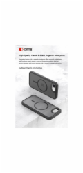 Comma kryt Joy Elegant Magnetic Case pro iPhone 16e - Black