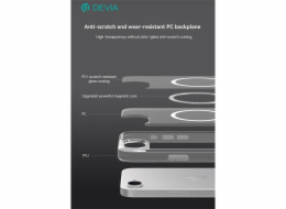 Devia kryt Pure Clear Magnetic Shockproof Case pro iPhone 16e - Clear