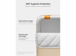 Tomtoc pouzdro 360 Protective Sleeve pro Macbook Air 13" M1/M2/M3/M4 - Sand
