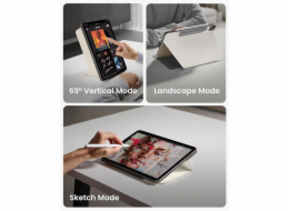 Tomtoc pouzdro Detachable Folio Case pro iPad Air 11" M1/M2/M3 - Ivory