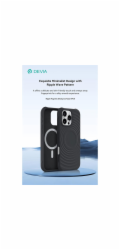 Devia kryt Ripple Magnetic Shockproof TPU Case pro iPhone 16 Pro Max - Black