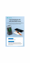 Devia powerbank Extreme Speed Series Magnetic with Bracket 10.000 mAh 22.5W - Gray