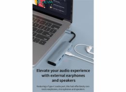 Devia USB-C Hub Leopard Series 5-in-1 EC701 - Deep Gray