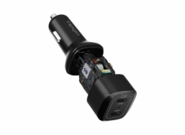 Spigen USB-C Car Charger ArcStation Dual Port 65W - Black