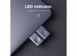 ELAGO Mini USB-C do USB 3.0 Aluminium adaptér s LED - Silver