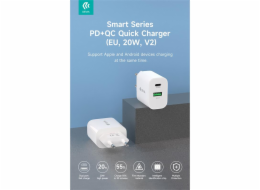 Deví síťová nabíječka Smart Series PD&QC 20W V2 - White