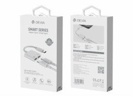Devia Smart Series Adapter USB-C do Dual USB-C - White