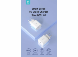 Deví síťová nabíječka Smart Series PD Quick Charger 20W - White