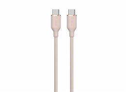 Deví kabel USB-C do USB-C Jelly Series Silicone Cable 1.2m - Pink