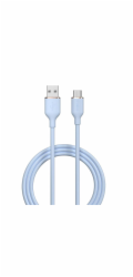 Deví kabel USB-A to USB-C Jelly Series Silicone Cable 1.2m - Blue