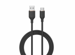 Deví kabel USB-A to USB-C Jelly Series Silicone Cable 1.2m - Black
