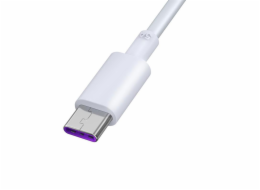 Deví kabel USB-A to USB-C Super Charge Cable 5A 1.5m - White