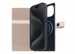 SLG Design pouzdro D8 Magsafe Hybrid Full Grain Leather pro iPhone 15 Plus - Light Cream