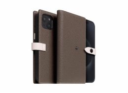 SLG Design pouzdro D8 Magsafe Hybrid Full Grain Leather pro iPhone 15 - Etoff Cream