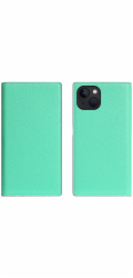 SLG Design pouzdro D8 Neon Full Grain Leather Diary pro iPhone 15 Plus - Teal
