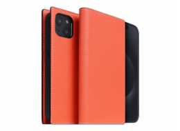 SLG Design pouzdro D8 Neon Full Grain Leather Diary pro iPhone 15 Plus - Coral