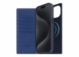 SLG Design pouzdro D8 Magsafe Full Grain Leather pro iPhone 15 Plus - Navy Blue