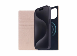 SLG Design pouzdro D8 Magsafe Full Grain Leather pro iPhone 15 - Light Cream