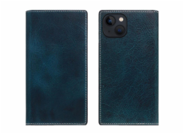 SLG Design pouzdro D7 Magsafe Italian Wax Leather pro iPhone 15 Plus - Blue