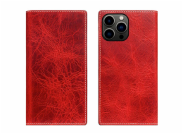 SLG Design pouzdro D7 Magsafe Italian Wax Leather pro iPhone 15 Pro Max - Red