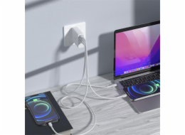 Deví síťová nabíječka Extreme Speed PD 2C+A GaN Charger 140W - White