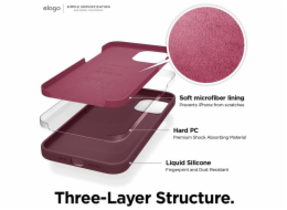 Elago kryt Silicone Case pro iPhone 12/12 Pro - Burgundy