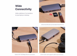 Adam Elements CASA X DP USB-C 8K 10-in-1 Hub - Grey