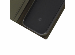 SLG Design pouzdro D+ Italian Carbon Leather Diary pro iPhone 14 Pro - Khaki