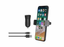 Belkin Travel Charge Kit (nabíječka + držák do auta + lightning kabel 1,2m) - Black