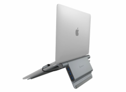 Adam Elements USB-C 5-in-1 Casa Laptop Hub Stand - Grey
