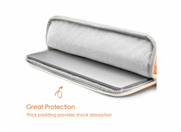 Tomtoc pouzdro Lady Sleeve with Pouch pro Macbook Pro 14" M1/M2/M3 - Orange