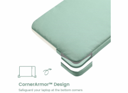 Tomtoc pouzdro Lady Sleeve with Pouch pro Macbook Pro 14" M1/M2/M3 - Turquoise