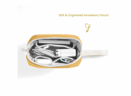 Tomtoc pouzdro Lady Sleeve with Pouch pro Macbook Pro/Air 13" - Cheese Yellow