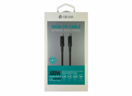 Devia kabel USB-C Extreme speed 100W PD Fast Cable 1.5m - Black