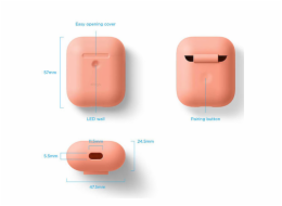 Elago Airpods 2 Silicone Case - Peach