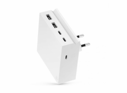 USBePower Hide PD 57W 5-in-1 wall charger - White