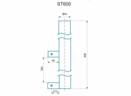 CSAT ST600, stojan - kovová trojnožka, výška 60cm