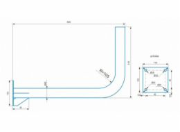 CSAT   KS2 + 2x2Z1 konzola na stenu, trubku, stožiar - 50cm od steny