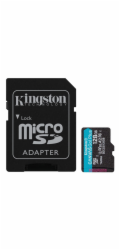 Kingston microSDXC 128GB SDCG3/128GB KINGSTON 128GB microSDHC Canvas Go! Plus 170R/100W U3 UHS-I V30 Card + SD Adapter