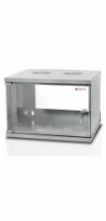 Techly skříň Techly 108194 Závěsná regálová skříň 19 9U 500x320, sestavená, šedá