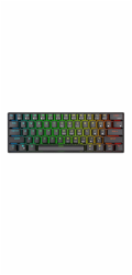 Mechanická klávesnice Royal Kludge RK61 RGB, červené spínače (černá) (QWERTY)
